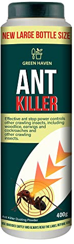 GREEN HAVEN Ultra-strong Ant Killer Powder in 450g - Fast Acting Premium Ant Powder for Indoor & Outdoor, for Home, Garden, Lawns