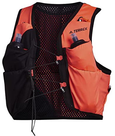 Adidas Unisex Running Vest Terrex Trail Running Vest, Turbo/Black, HE9805, Size L