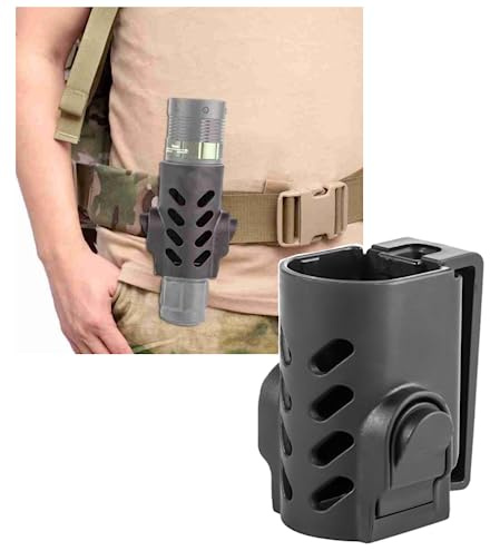 ACEXIER Pochette tactique pour lampe de poche holster clip ceinture lampe torche militaire survie LED accessoire housse kits de chasse pochette d'éclairage