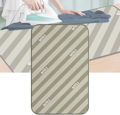 DAQXYH 70x40cm 80x60cm 120x60cm Estera De Planchado, Manta De Viaje, Colgador para Máquina De Planchar, Cubiertas Resistentes Al Calor para Plancha De Vapor(70x40cm(28x16in))