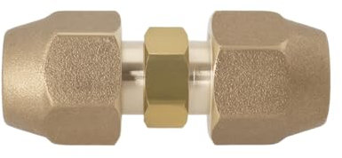 OTOTEC 1 Stück 1/4 Zoll Kältemittelleitungs-Überwurfmutter Messing-Bördelanschluss für 6 Mm Und 6,35 Mm Außendurchmesser Klimaanlagen-Kupferrohr