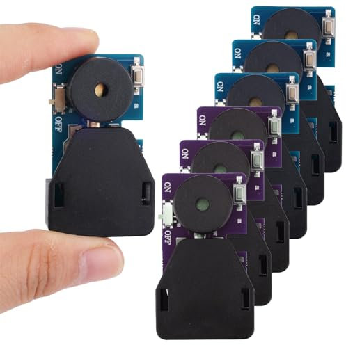 6 Pièces Générateur de Bruit de Cricket, Boîte à Sons Cachés avec 6 Sons Amusants Drôle Gazouillis Jouet Farceur pour Adultes Enfants Bureau Maison École Voiture et Fête (Violet + Bleu)