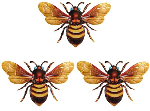 Metal Wall Art | Outdoor Wall Art | 3X Indoor Rust-Proof Sculptures, Weather-Resistant Decorations For -Garden, Fence, Front- Door, Nursery