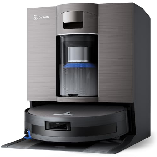 ECOVACS DEEBOT X11 OmniCyclone Robot Vacuum and Mop, PowerBoost Charging, OZMO Roller 2.0 Self-Washing, 19,500Pa Suction, Bagless Station, AIVI 3D Navigation, Hardwood/Carpet/Tile