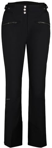 Ziener Damen TILLA-Z Ski-Hose/Schnee-Hose | Primaloft, wasserdicht, atmungsaktiv, Black, 40