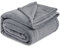 Bedsure Fleece Blanket for Bed - Soft Cosy Fluffy Throw Blankets, Warm Large Throws for Audlts, Silver Grey, 220x240 cm