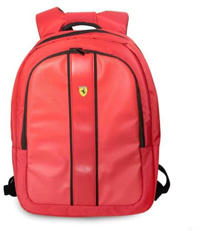 CG MOBILE Ferrari laptopväska 15 tum nylon PU kol 15,6 tum MacBook Pro-väska 10,1 tum (röd), Scuderia röd, iPad, iPad Mini, or tablet up to 10.1’’, Bärbar dator