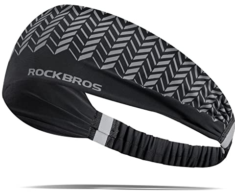 ROCKBROS Diadema Deportiva para Hombre Mujer, Cinta de Pelo para Sudor para Deporte Yoga Running Ciclismo Entrenamiento