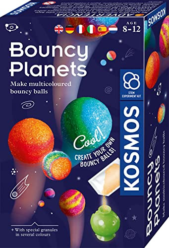 KOSMOS Pianeti Flummi, flummis colorati fai da te, fantastici motivi di colore, set di esperimenti, piccolo regalo per bambini a partire dagli 8 anni, istruzioni multilingue (lingua italiana non