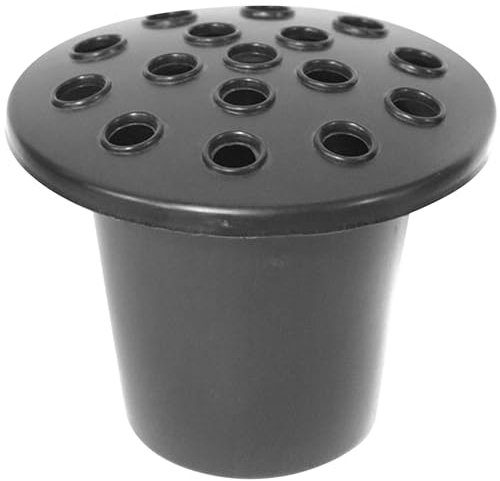 Plastic Flower Pots for Graves - 16 Slot Memorial Vases, Grave Inserts for Funeral Flowers