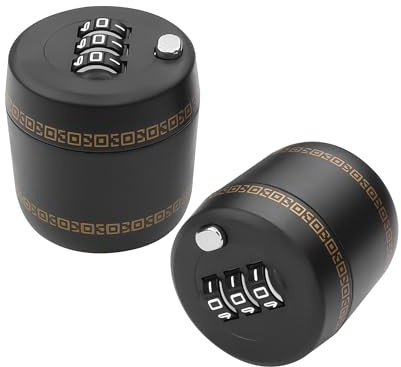 YACSEJAO Cerradura de combinación para botella de vino, 2 unidades, cerradura de código de contraseña digital para botella de vino tinto