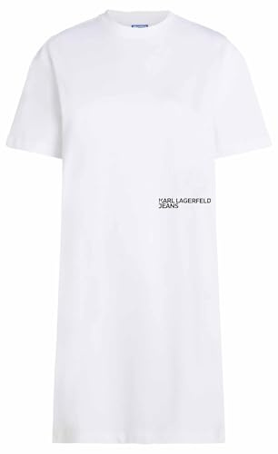 Karl Lagerfeld Jeans Mujer Karlismall T-Shirt Dress White L