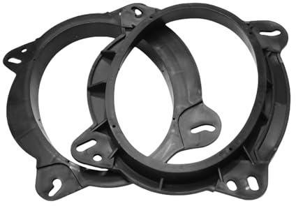 Oxxggkao Altavoces espaciadores para puerta delantera, soportes de PVC, adaptadores versátiles, reducción de ruido, accesorios de coche para vehículos, fácil instalación, sonido de coche