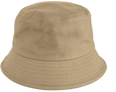 Yeenano fiskarhatt, rolig packbar hinkhatt för kvinnor män lätt solhatt solhatt med UV-skydd utomhus fiskarhatt, strandhatt män för vandring camping resor fiske 56–58 cm khaki