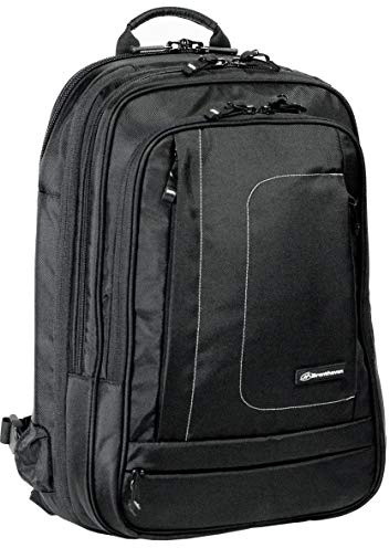 Brenthaven Metrolite Travel Backpack Fits up to15.6 Inch Chromebooks, Laptops, Tablets, Flight Carry On Business Bag - Black, Durable, Impact and Compression Resistant Rugged Protection Carryon