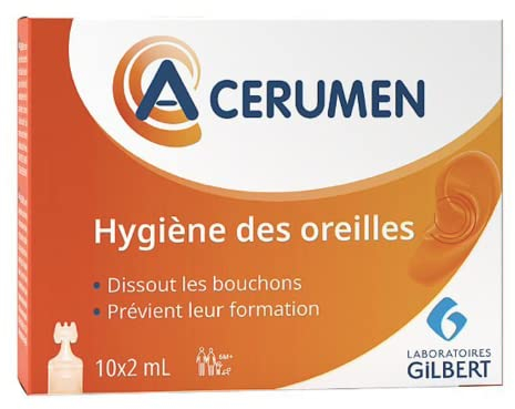 A-Cerumen Hygiène des oreilles Solution Pour Oreilles Unidoses 10x2ml