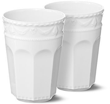 KPM Berlin Kurland Latte Macchiato Becher Duo-Set Größe-2 0.3 L , Porzellan, Weiß, 2-teilig, in Geschenkverpackung