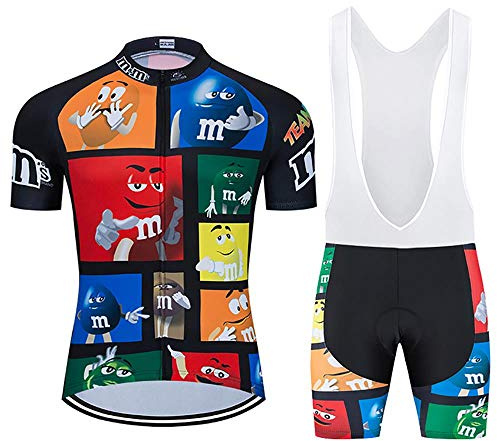 Moxilyn Maglia Ciclismo Kit Uomo Abbigliamento Ciclismo Abbigliamento Ciclismo Maglia Ciclista Uomo Manica Corta MTB Jersey+9D Gel Pantaloni Uomo Estate Ciclismo Abbigliamento Traspirante Quick Dry