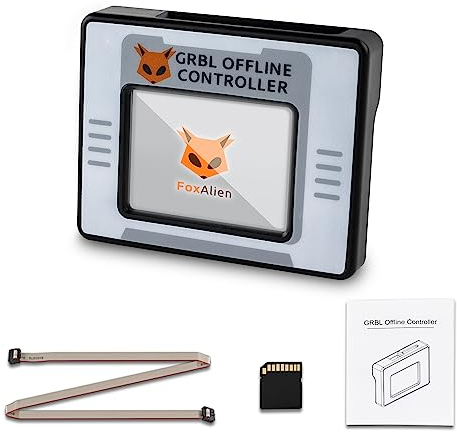 FoxAlien CNC Offline Controller for Masuter Pro and Masuter 3, Offline Control Module with Touchscreen LCD GRBL Control for FoxAlien CNC Router Engraving Machine