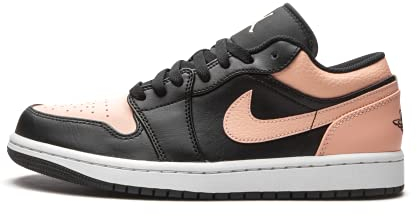 Nike Dunk Low Retro Chaussures de Basket Femme, Noir Couleur Carmin Blanc, 44 EU