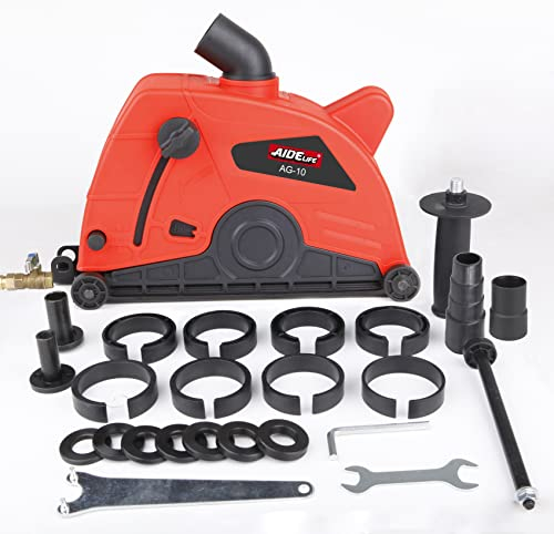 Aidelife Universal Absaughaube für Winkelschleifer 180mm für Mauernutfräse Schlitzfräse set