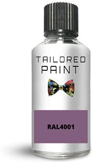RAL4001 Red Lilac 2K Direct Gloss Touch Up Paint with Brush for Wood Metal Plastic PVC Interior and Exterior