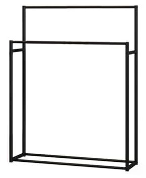 Moderno nero piccolo autoportante portasciugamani per bagno e piscina multifunzionale pavimento stand appendiabiti