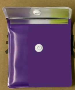 ONE SHOP Posacenere porta cicche tascabile porta mozziconi lavabile morbido con interno Ignifugo porta cenere da Borsa per sigarette borsa spiaggia piscina antiodore 2 PEZZI (Viola)