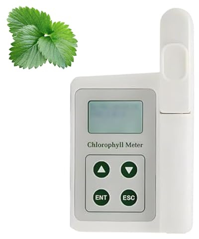Medidor de clorofila, dispositivo portátil 4 en 1 para nutrición vegetal, con medición de SPAD, temperatura y humedad de las hojas, para agricultores, jardineros, científicos