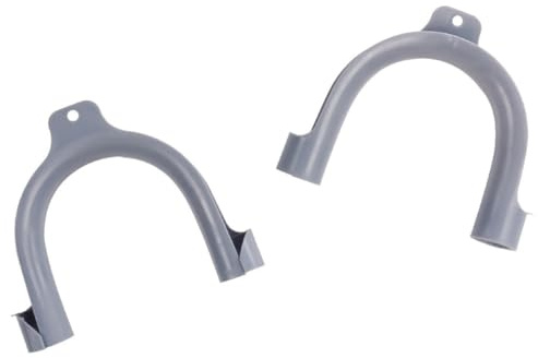 Fixapart W9-21053 U-Shaped Drain Outlet Hose Hook, Plastic U-Bend Hangle Pipe Supports for 20-26mm Plumbing Pipe, Ideal for w/Hose Pipe Home Domestic Appliances Washing Machine Dishwasher, Grey 1 Pack