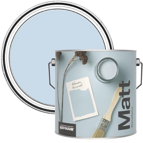 Rust-Oleum Colours Matt Emulsion Wall and Ceiling Paint - Blue Sky 2.5L