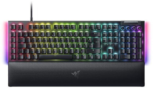 Razer BlackWidow V4 - Clavier Gaming Mécanique Chroma RGB - Snap Tap - Switches Mécaniques Verts (6 Touches Macros Dédiées, Touches ABS à Double Injection) Clavier AZERTY | Noir