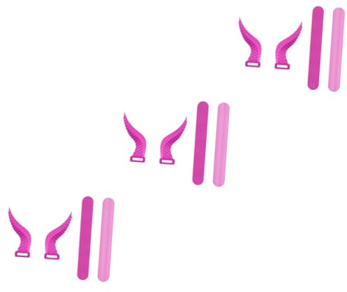 UKCOCO 3 Paare Kopfhörer-Horn-Dekoration Headset-Befestigung Dämonen-kopfhörer-dekor Dämonischer Kopfhöreraufsatz Kopfhörer Hörner Dekor Fledermaus-dekor Kieselgel Dekorationen Trompete