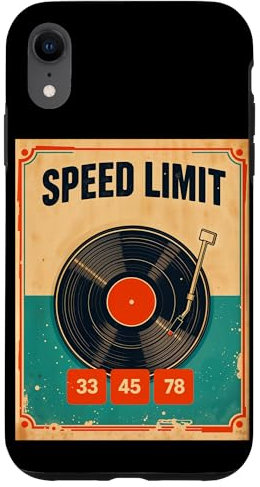 Tourne-disque vinyle rétro pour DJ 33 45 78 tr/min Coque pour iPhone XR