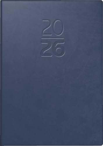 Brunnen fickkalender mod. 713 2026 | A7, konstläder, blå