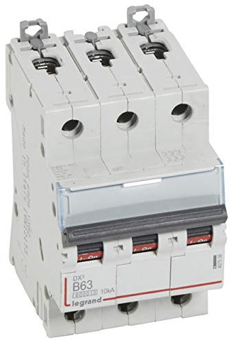 Disjoncteur DX³6000-3P 400V~ 63A - courbe B - 3 modules