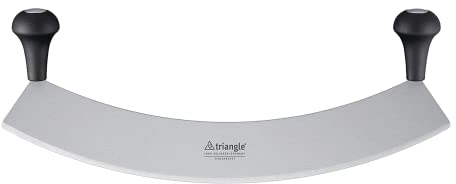 triangle 41 234 45 00 Wiegemesser 45 cm, gehärtet Made in Solingen/Germany professionelle Qualität Kräutermesser Pizzamesser XXL groß