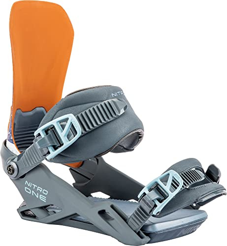 Nitro One Fijaciones de Snowboard, Hombres, Nice View, M