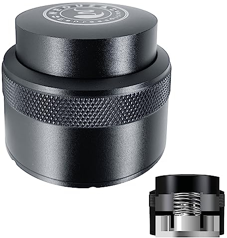 NEOUZA 53 mm kaffe palm tamper barista utjämningsverktyg fjäderbelastad rostfritt stål platt bas för espressomaskin filterhållare