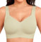 Yommay Full Coverage Bras for Women - Comfortable Ladies Sleep & Everyday Bras with Padded Cups, Light Green, 2XL