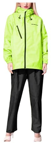 KBOPLEMQ Veste / pantalon imperméable pour femme - Avec fermeture éclair - Veste de pluie - Coupe-vent - Pour l'extérieur, l'alpinisme, l'escalade - Ensemble de sport - Imperméable - Manteau de pluie