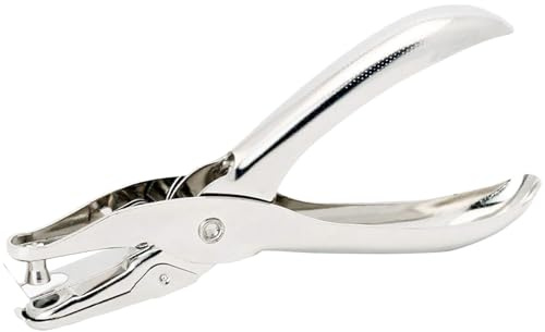 Agujereadora Papel,2 PCS Perforadora de un solo Orificio de 6MM/3MM Manual 1 Orificio Capacidad para Varias Hojas Artículos de Librería de Alto Rendimiento Papel Cartón y Álbumes de Recortes
