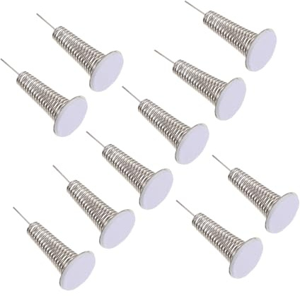 Parliky Lot de 10 Ressorts Oscillants pour Jouets Accessoires pour Figurines d'action Base Oscillante Accessoires pour Loisirs Créatifs en Fer Argenté