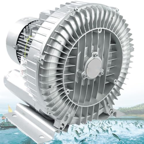 Regenerativ FläKt HöGtrycksvirvelringfläKt, Regenerativ FläKt Industriell Vakuumpump, Industriell Vakuumpump RingfläKt, For Avloppsluftning Aquarium Fish Damm Singlephase120W