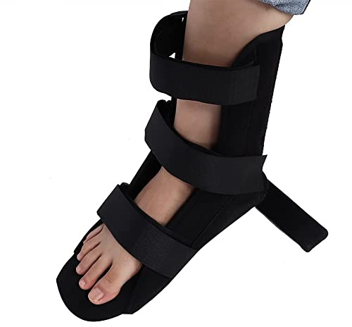 Professional Foot Fracture Boot for Ankle Support and Joint Immobilization, Adjustable Walking Brace for Sprain Recovery (Medium, Black)