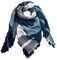 Autiga® Damen Schaltuch Winter Strickschal kariert Karo XXL Wollschal Oversized Quadratisch Winterschal petrol unisize