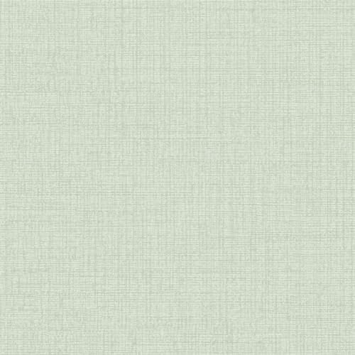 Grandeco Linen Textured Plain Wallpaper, Sage Green