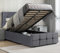 Blisswood Ottoman Storage Bed With Mattress Included, 3ft Single Bed Frame, Upholstered Gas Lift Up Bed Frame With Storage, Ottoman Storage Bed With Wooden Slats, (3ft Single Dark Grey)