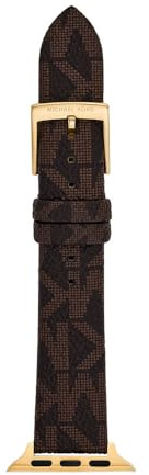 Michael Kors Damenband Apple Watch 38 mm 40 mm 41 mm 42 mm 44 mm 45 mm PVC braun, MKS8070E