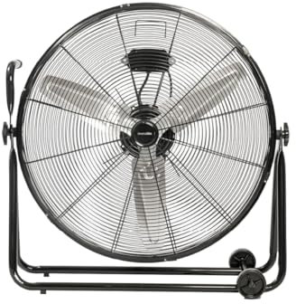 UNIVERSALBLUE Ventilateur industriel de sol | Begro | 61 cm de diamètre | 3 pales en aluminium | Puissant 160 W | tête réglable | 3 vitesses | style vintage et industriel